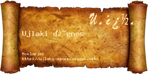 Ujlaki Ágnes névjegykártya